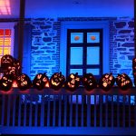 Van Cortlandt Manor is decorated with jack o' lanterns.