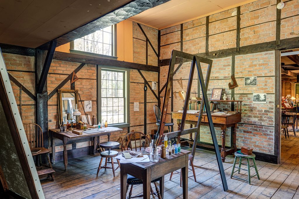 Thomas Cole National Historic Site 1839 Old Studio Interior, PHOTO CREDIT: Peter Aaron OTTO