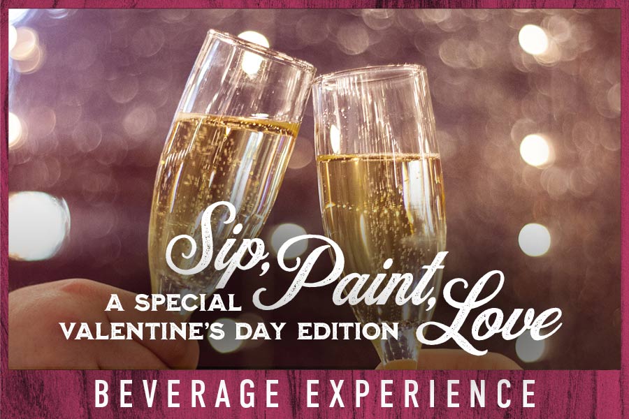 Sip, Paint, Love - A Bubbles & Brushes Valentine's Event