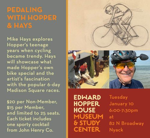 Pedaling with Edward Hopper by Mike Hayes