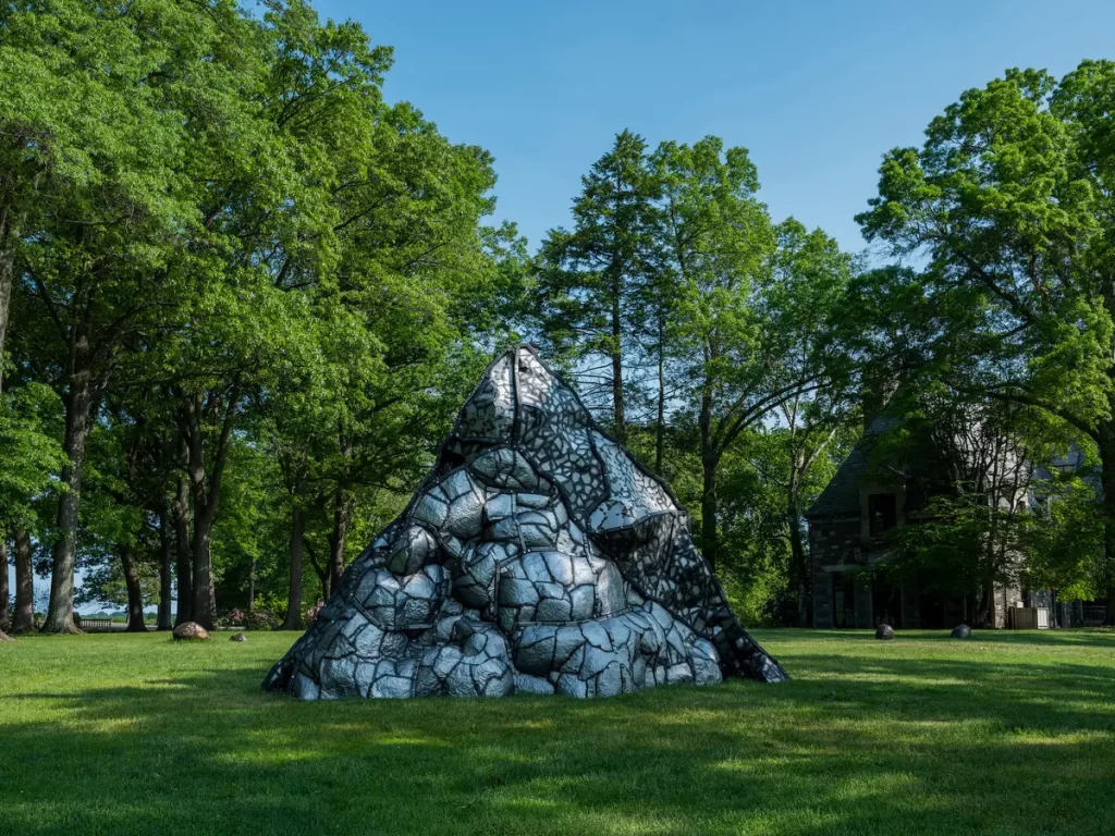 The Volcano That Left by Beatriz Cortez outdoor installation at Storm King Art Center, Mountainville, New York