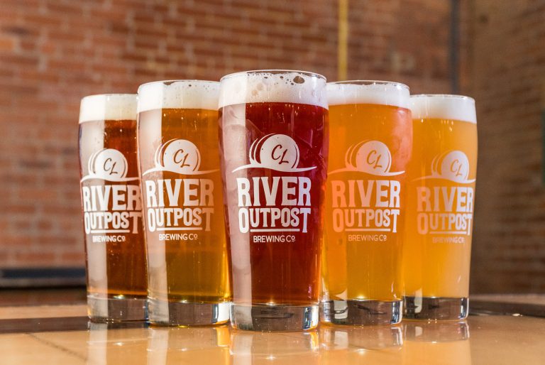 Glasses of beer, River Outpost Brewing, Westchester County