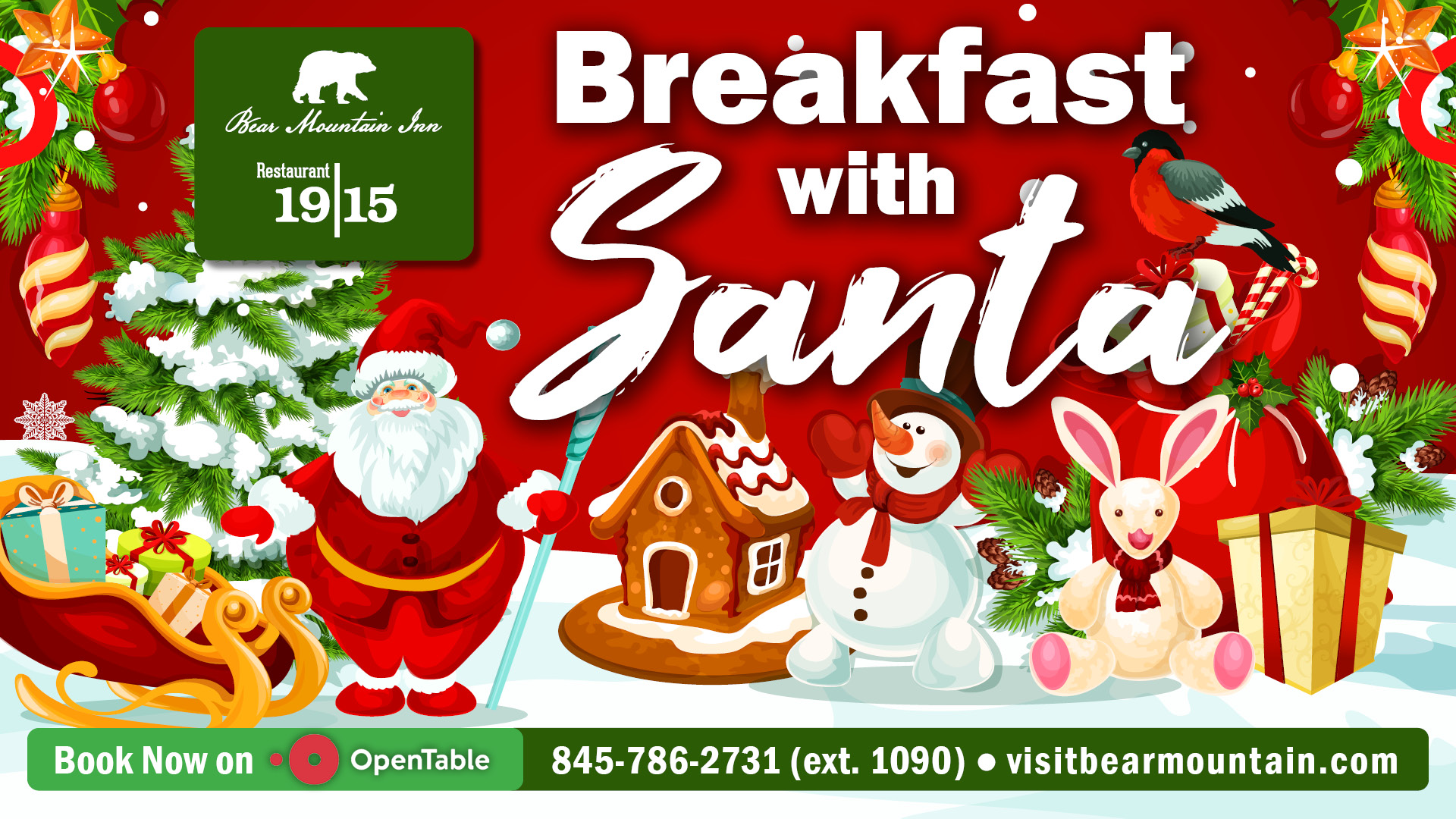 Breakfast With Santa at the Bear Mountain Inn