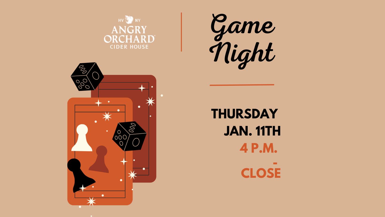 Angry Orchard Game NIght
