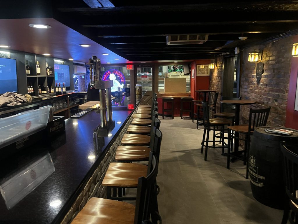 Bar area, Albany War Room Tavern