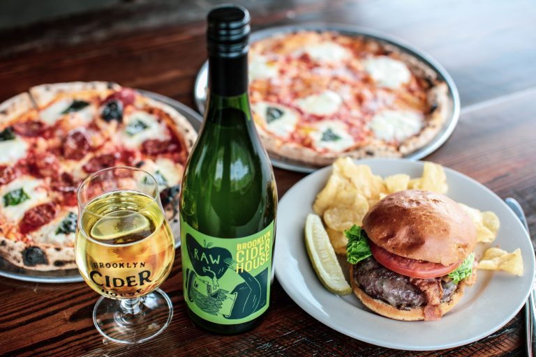 Cider, pizzas, and a burger at Brooklyn Cider House, Rockland