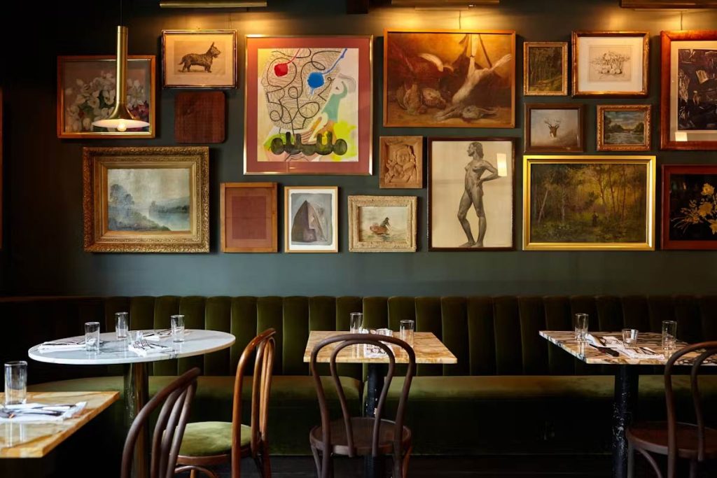 Dining booths, SILVIA Restaurant, Woodstock, Ulster County