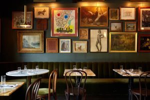 Dining booths, SILVIA Restaurant, Woodstock, Ulster County
