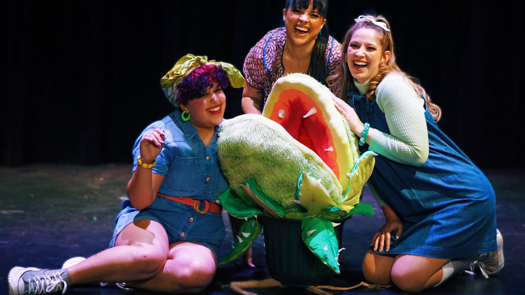 The cast of Little Shop of Horrors at the Center for Performance Arts at Rhinebeck
