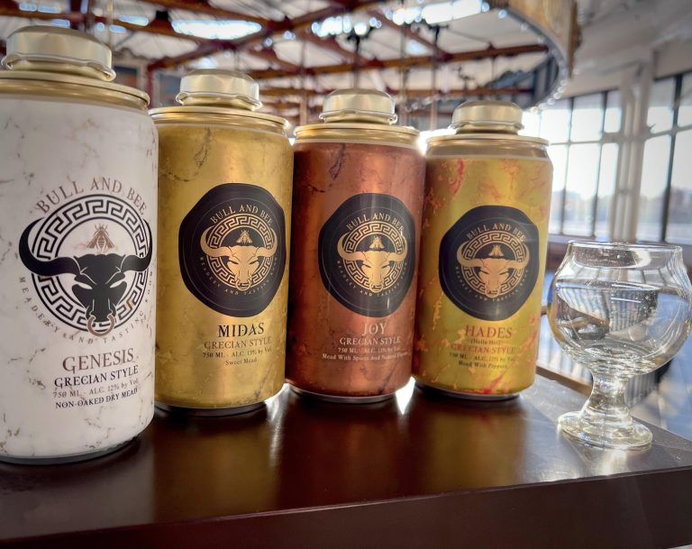 Cans at Bull and Bee Meadery, Albany County