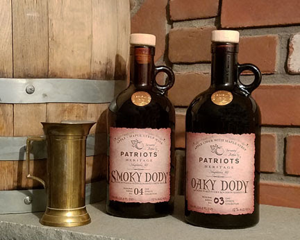 Bottles from Patriots Heritage Cider, Rensselaer