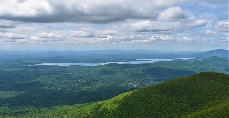 Aerial view of the Ashokan Reservoir