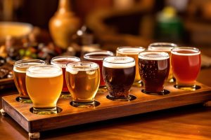 Tasting flight on the Albany county craft beverage trail