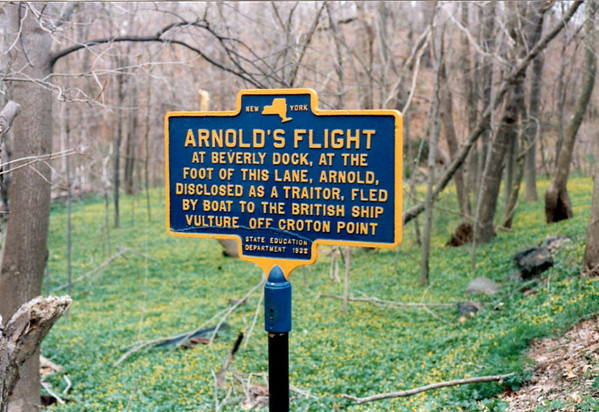 Benedict Arnold Flight historical marker