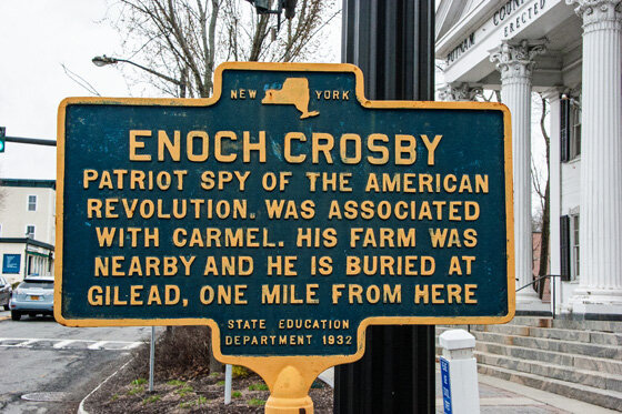 Enoch Crosby historical marker