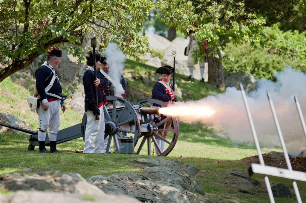 Historical reenactors at Stony Point Battlefield State Historic Site