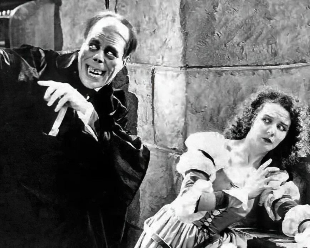 A black and white still photo from the 1925 film The Phantom of the Opera, which will be shown at the Bardavon 1869 Opera House in Poughkeepsie.