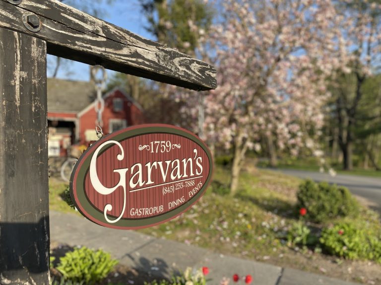 Garvan's Gastropub sign outside restaurant
