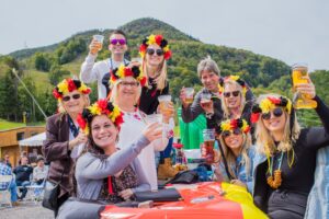 Group of ladies at oktoberfest