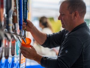 Pouring beer at oktoberfest 2