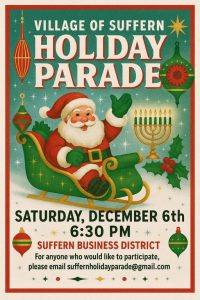 Holiday parade flyer 2025