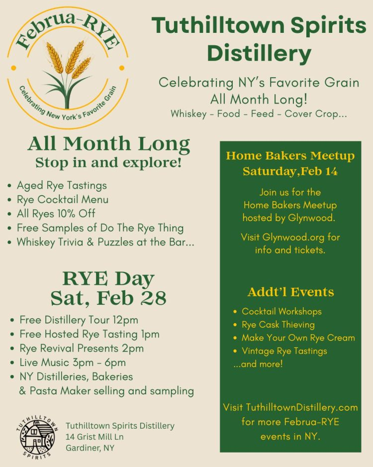 Tuthilltown Spirits’ Februa-RYE & RYE Day