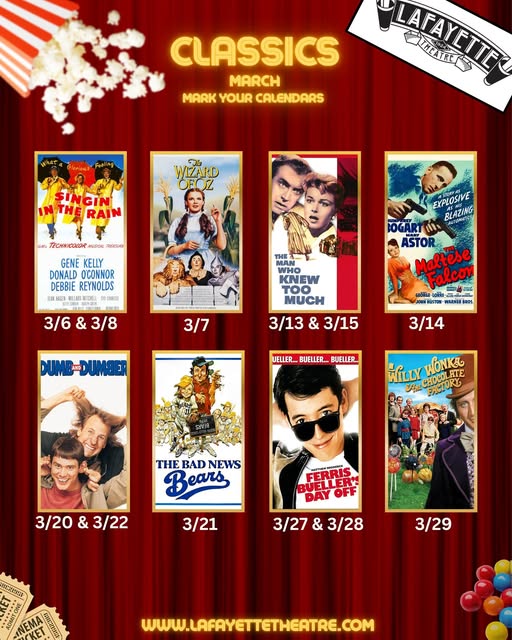 2026 Classic Movies Series at Lafayette Theatre