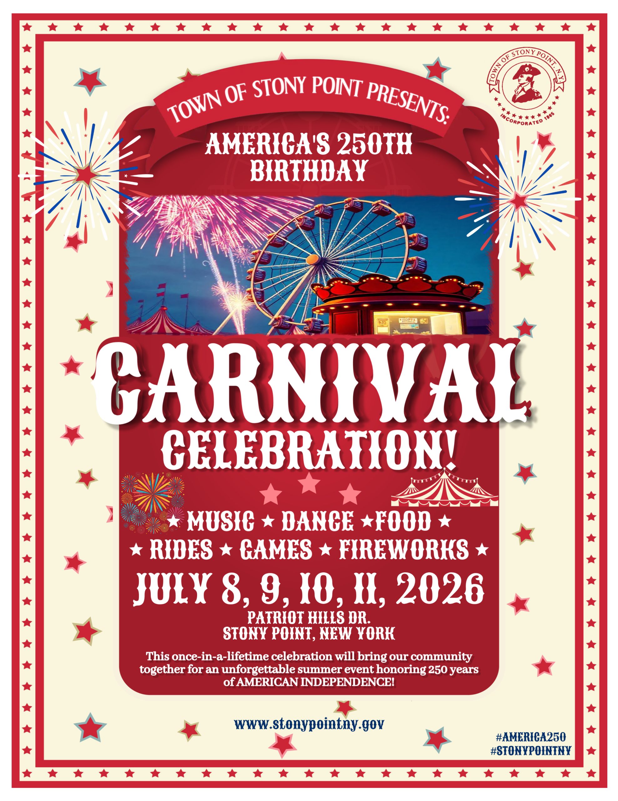 Town of Stony Point 250th Birthday Carnival Celebration