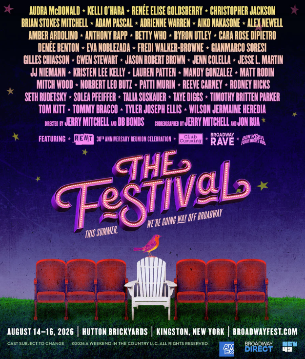 The Festival: 3-Day Outdoor Music Festival Celebrating Broadway’s Biggest Stars