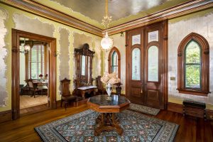The entry hall of The Octagon House.