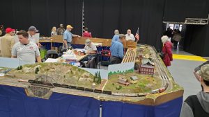 A model train display at The Hudson Valley Train Show at the MJN Convention Center in Poughkeepsie