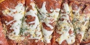 Pizza slices at 1730 Wine Bar