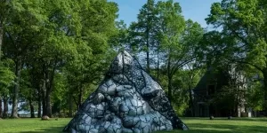 The Volcano That Left by Beatriz Cortez outdoor installation at Storm King Art Center, Mountainville, New York