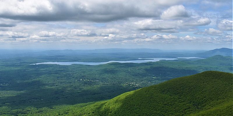 Aerial view of the Ashokan Reservoir