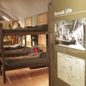 Bunk beds exhibit, Camp Shanks World War II Museum, Rockland