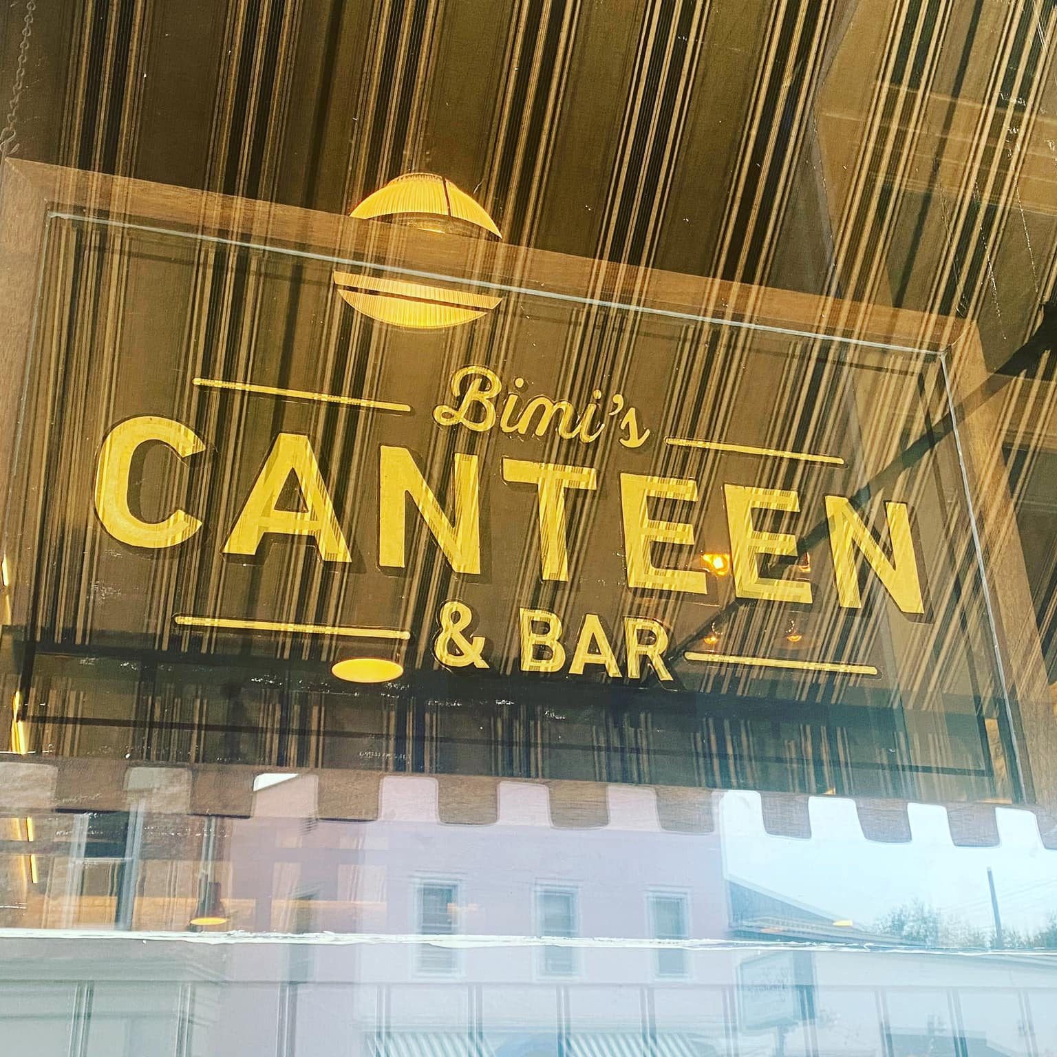 Sign reading "Bimi's Canteen & Bar", Chatham, Columbia County