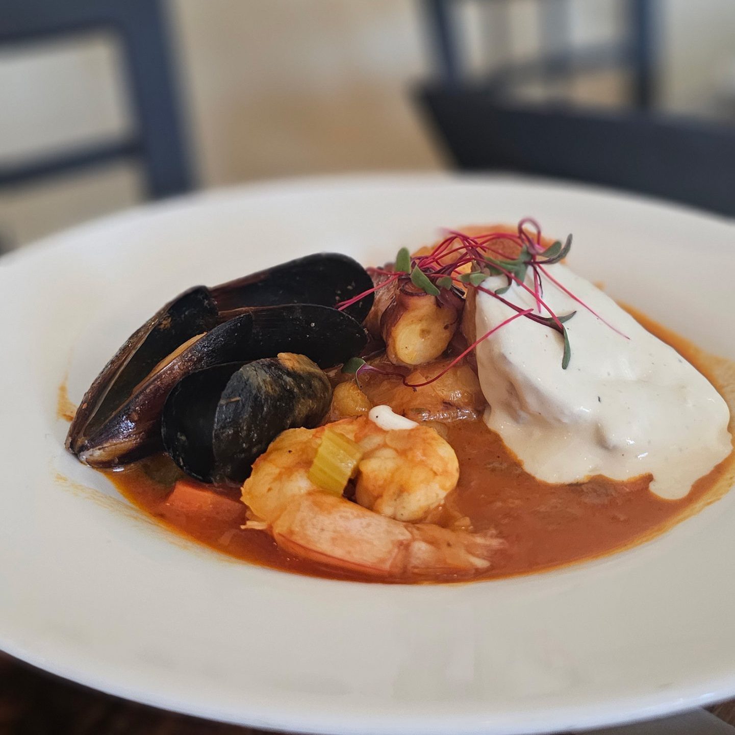 Seafood plate, Westtown Fare, Orange County