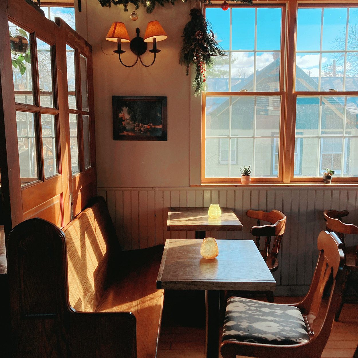 Interior dining area, Huckleberry, New Paltz, Orange County
