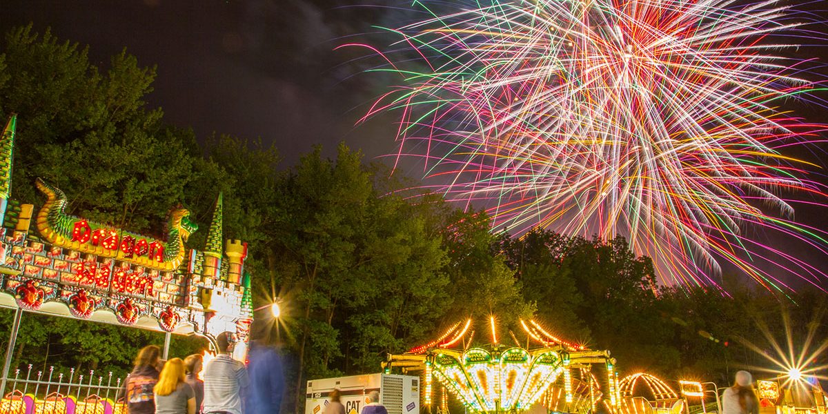 Fireworks over the Dutchess County Fair